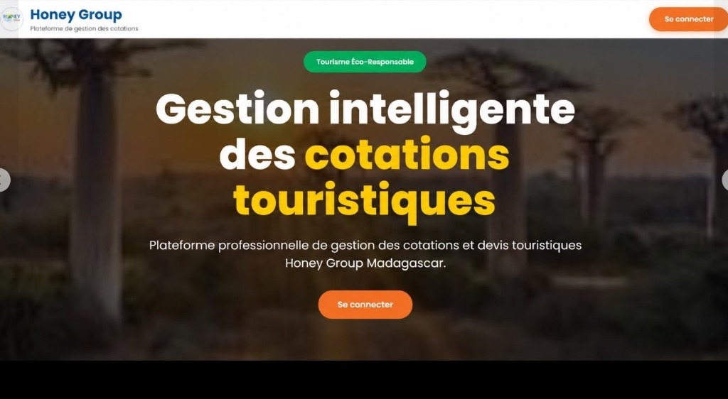 Logiciel de Cotation Touristique – Honey Group Madagascar