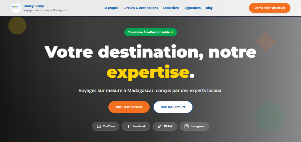 Plateforme Tourisme & Éco-Tourisme Honey Group